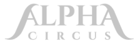 Logotipo de Alpha Circus en gris